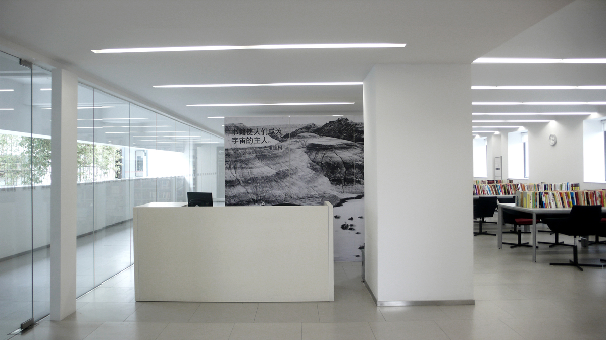 400平清新簡約圖書室裝修設(shè)計效果圖-第4張圖片-上海古都建筑設(shè)計集團(tuán)