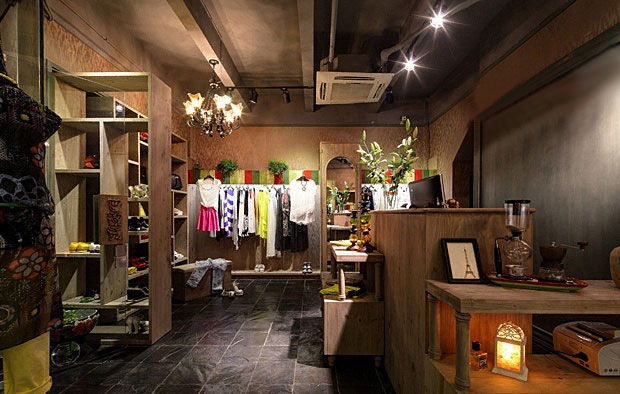 復(fù)古服裝店裝修設(shè)計效果圖-第3張圖片-上海古都建筑設(shè)計集團(tuán)