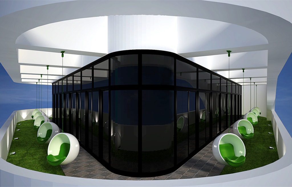 化妝品公司辦公樓裝修設(shè)計-第4張圖片-上海古都建筑設(shè)計集團