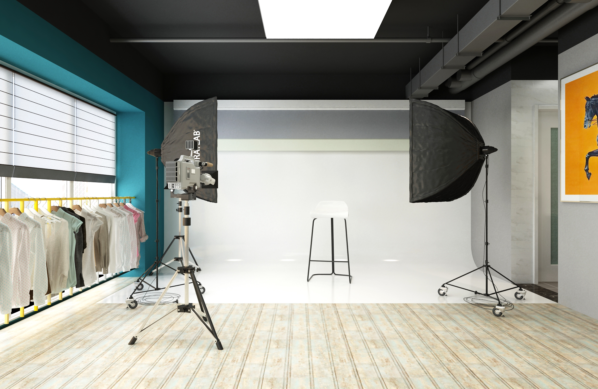 徐匯區(qū)50平小型攝影棚裝修設(shè)計-第4張圖片-上海古都建筑設(shè)計集團