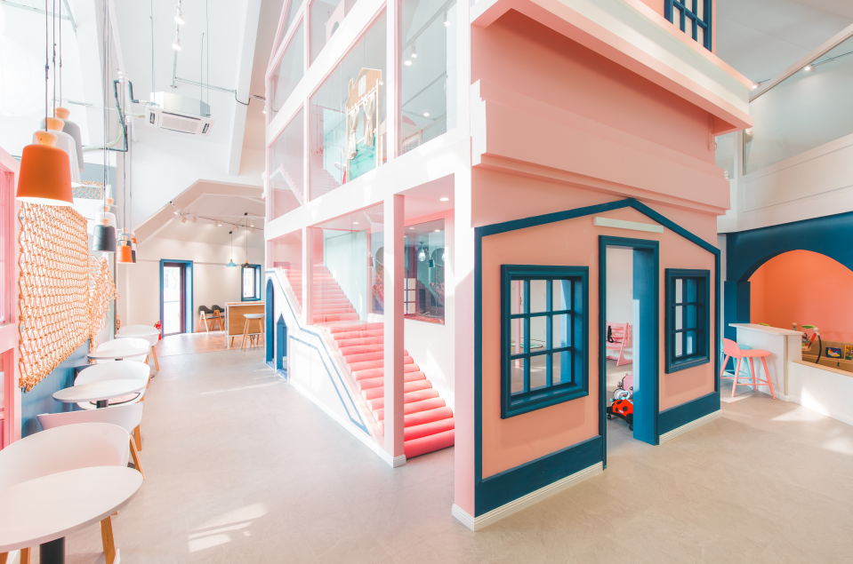 簡約溫馨親子會(huì)所裝修設(shè)計(jì)-第2張圖片-上海古都建筑設(shè)計(jì)集團(tuán)