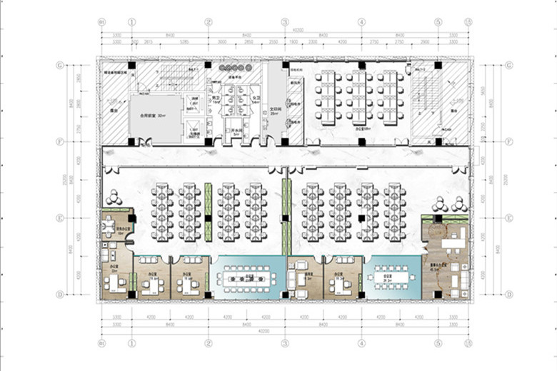新能源科技公司辦公室設(shè)計布局方案-第2張圖片-上海古都建筑設(shè)計集團(tuán) 新能源科技公司辦公室設(shè)計布局方案-第2張圖片-上海古都建筑設(shè)計集團(tuán)