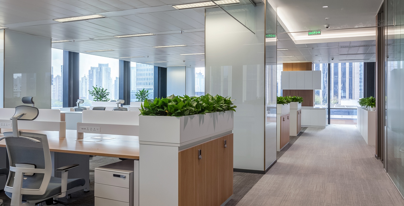 2100平金融機(jī)構(gòu)辦公室設(shè)計布局方案-第5張圖片-上海古都建筑設(shè)計集團(tuán)